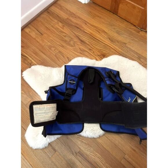 Cousteau Aqua Lung Scuba Diving Vest Blue & Black Size S - Picture 4 of 11